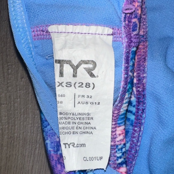 TYR Women’s Sport Standard Via Braid Fit Purple/Pink- Size 28 - Picture 2 of 3